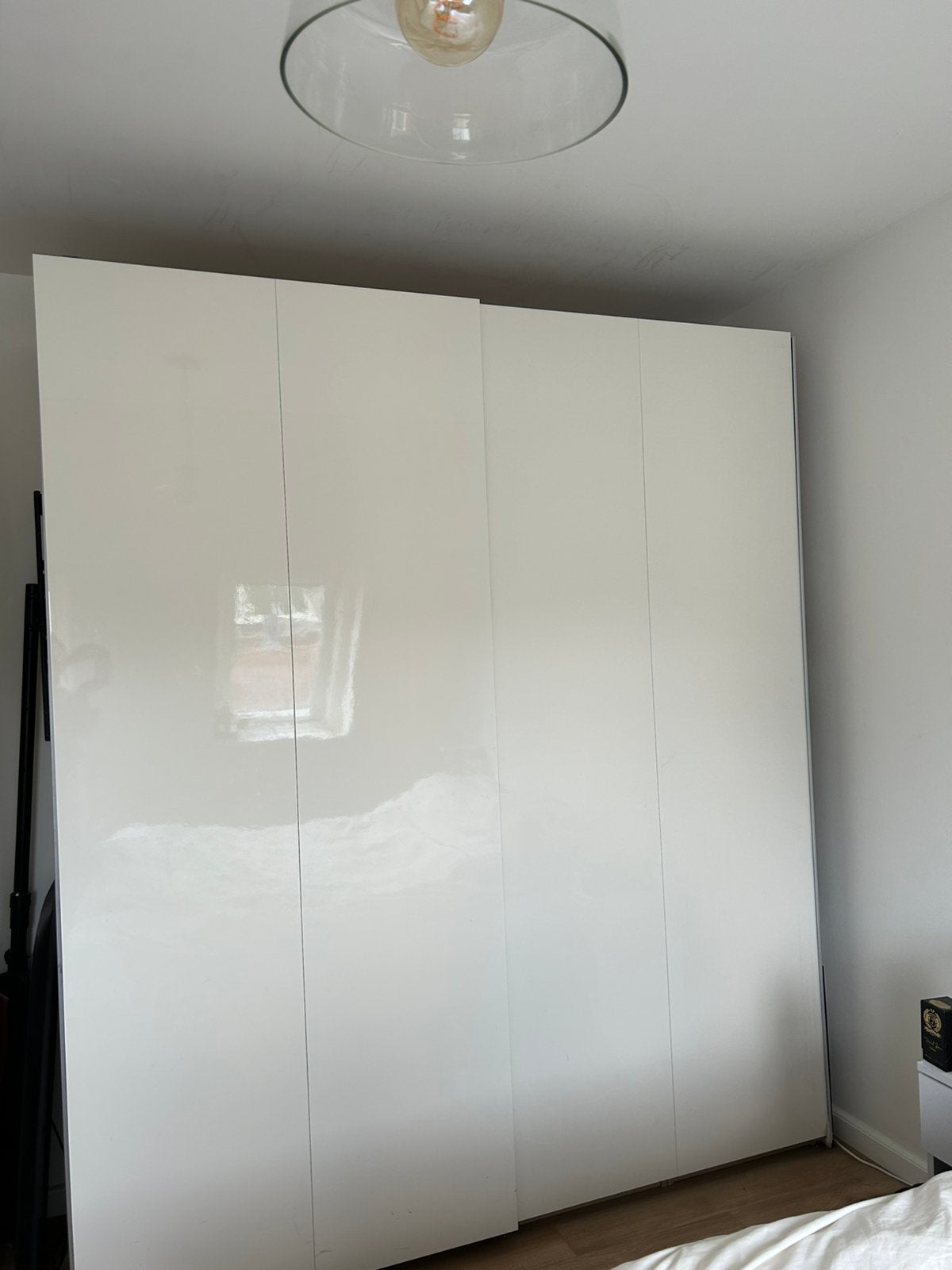 IKEA Pax closet 200 x 236 with high gloss sliding doors, Ophalen, Zo goed als nieuw, 50 tot 75 cm, 200 cm of meer