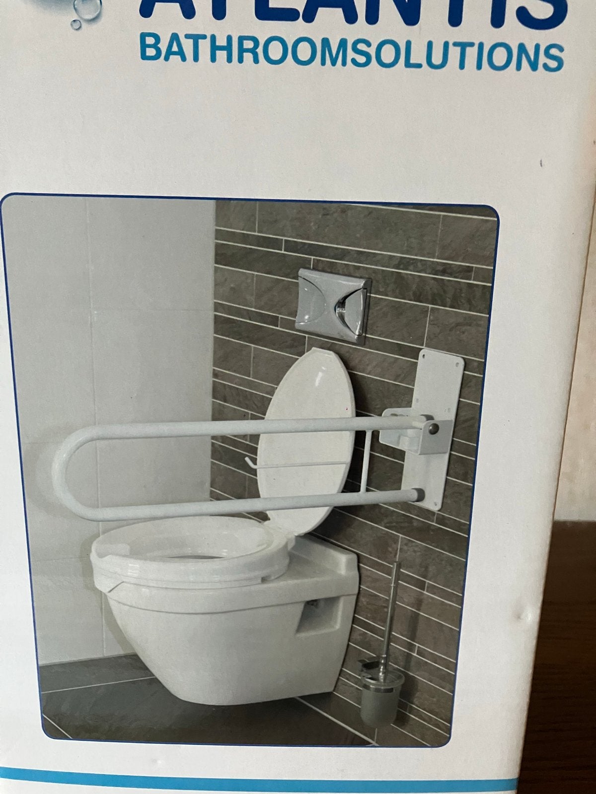 Opklapbare wandbeugel voor toilet - Atlantis, Doe-het-zelf en Verbouw, Sanitair, Ophalen, Nieuw, Toilet