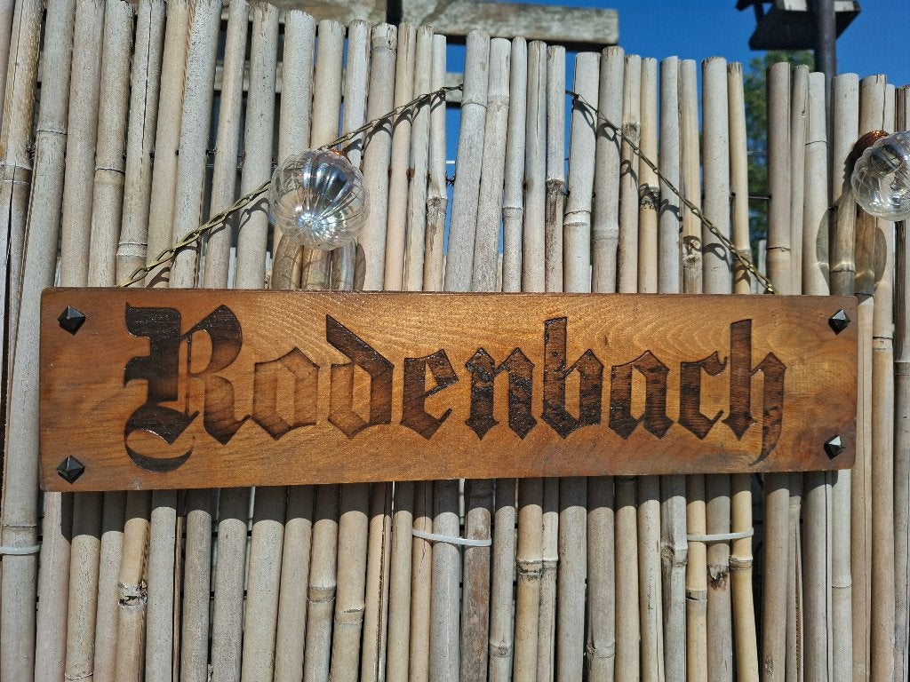 Origineel houten reclamebord Rodenbach met zegel, Ophalen of Verzenden, Nieuw, Reclamebord, Plaat of Schild, Overige merken