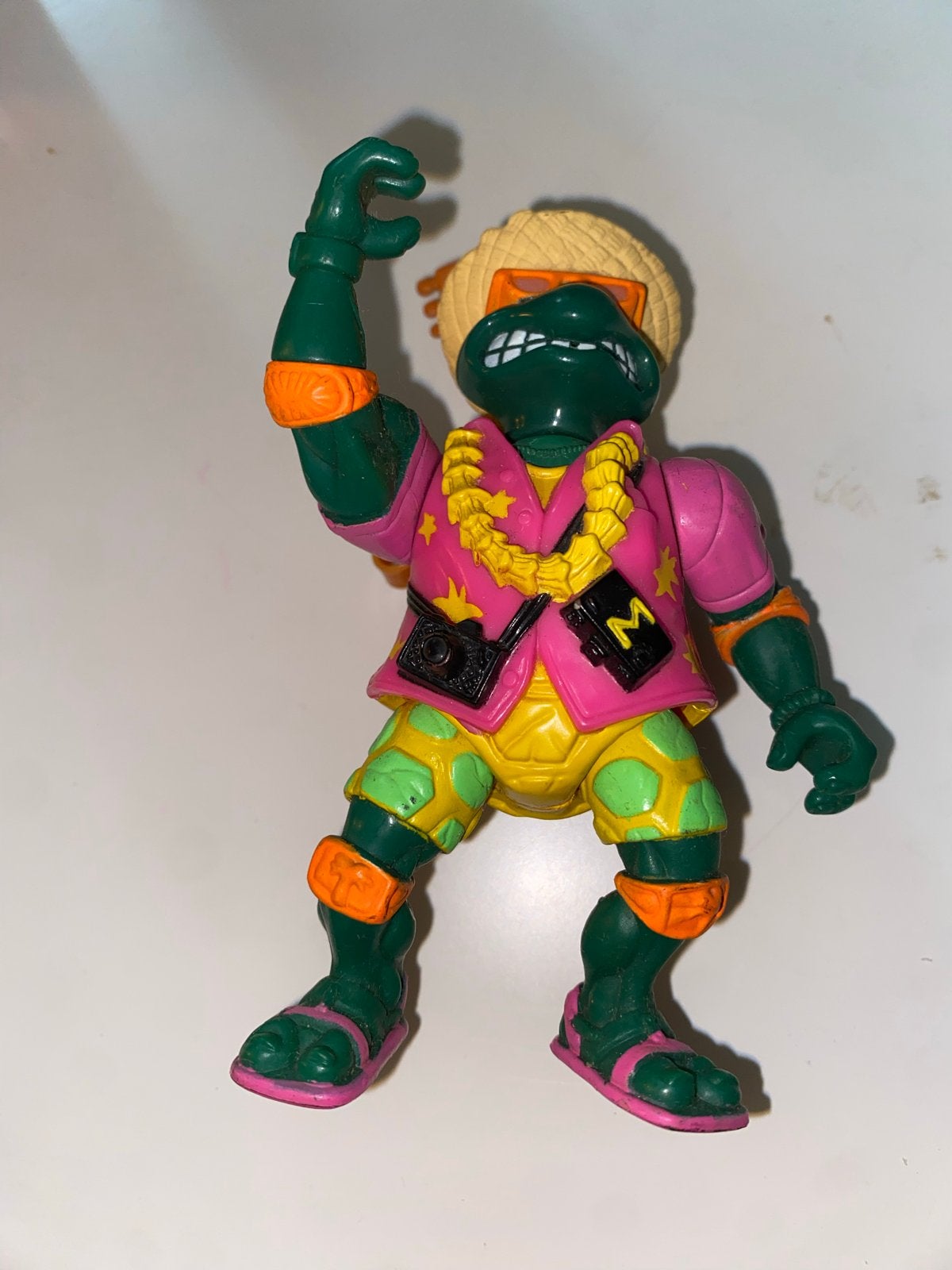 Vintage Teenage Mutant Ninja Turtles Mike beachcombin, Kinderen en Baby's, Speelgoed | Actiefiguren, Ophalen of Verzenden, Gebruikt