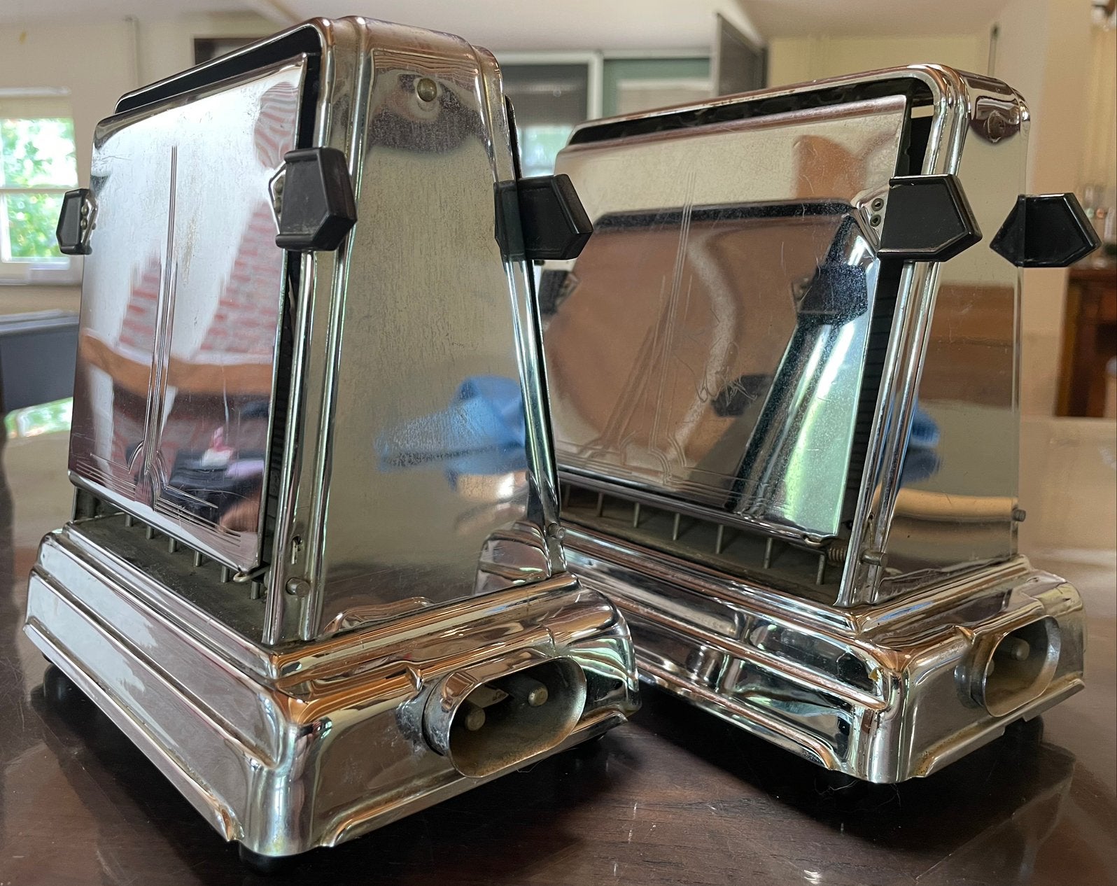 Twee vintage KMD Daalderop Art Deco broodroostertjes, Antiek en Kunst, Ophalen of Verzenden