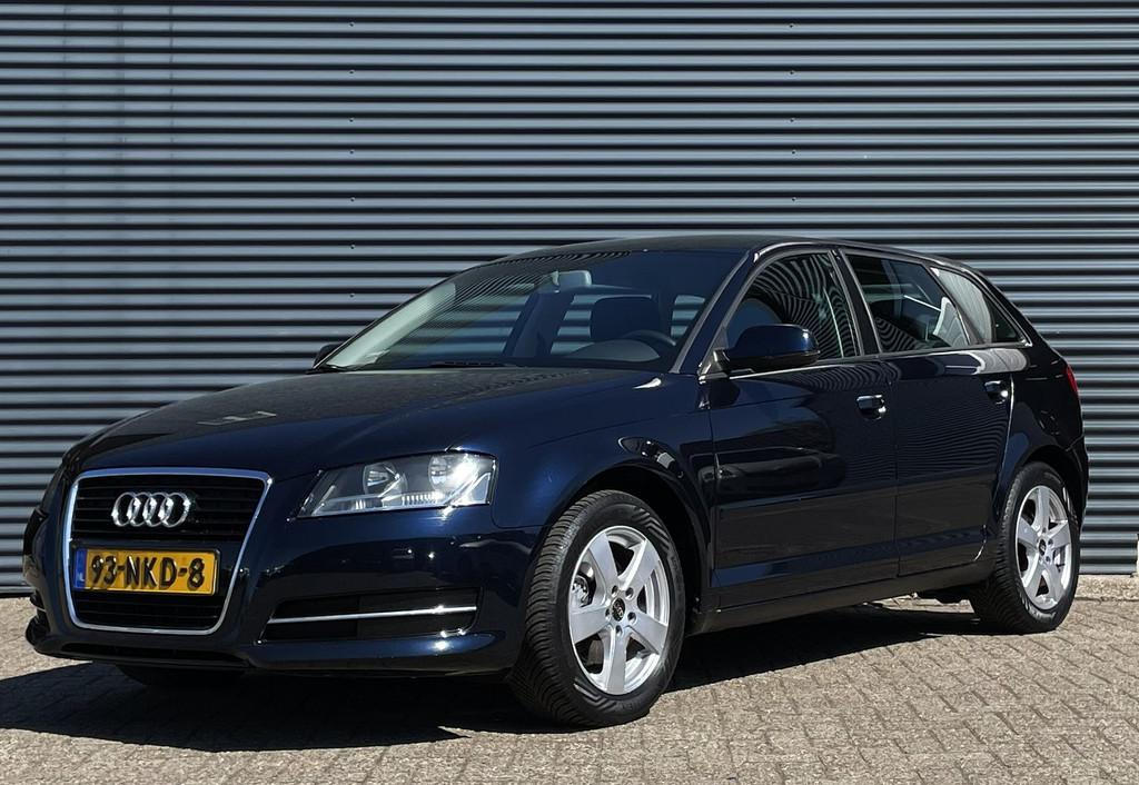 Audi A3 1.4 TFSI SPORTBACK 125PK, Auto's, Euro 5, Gebruikt, 4 cilinders, Blauw