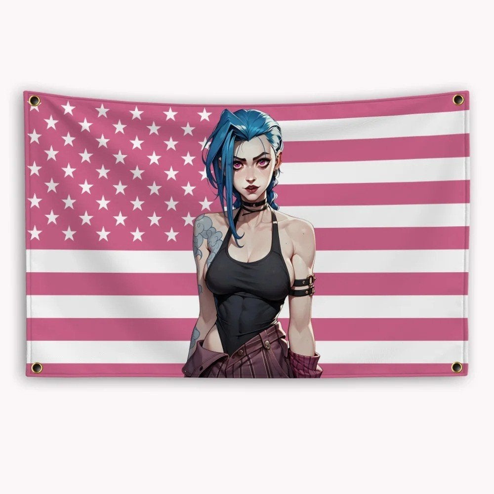 Grote vlaggen Arcane - Jinx (150x90cm), Ophalen of Verzenden, Nieuw
