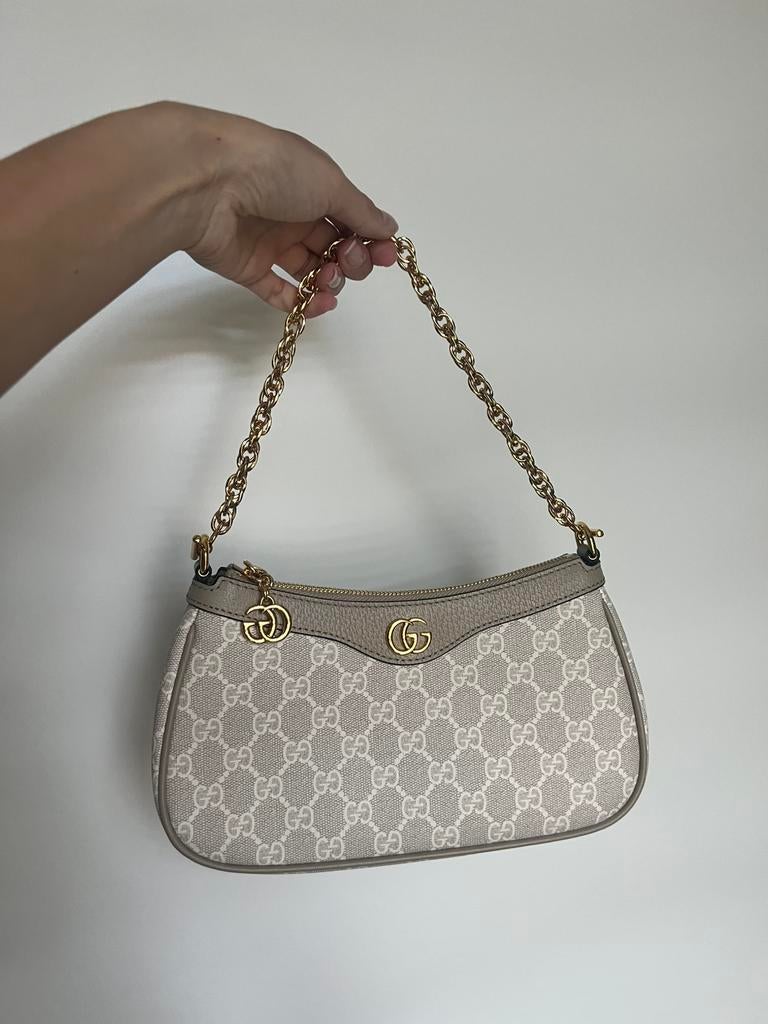 Gucci Ophidia tas beige nieuw, Ophalen of Verzenden, Zo goed als nieuw, Beige, Schoudertasje