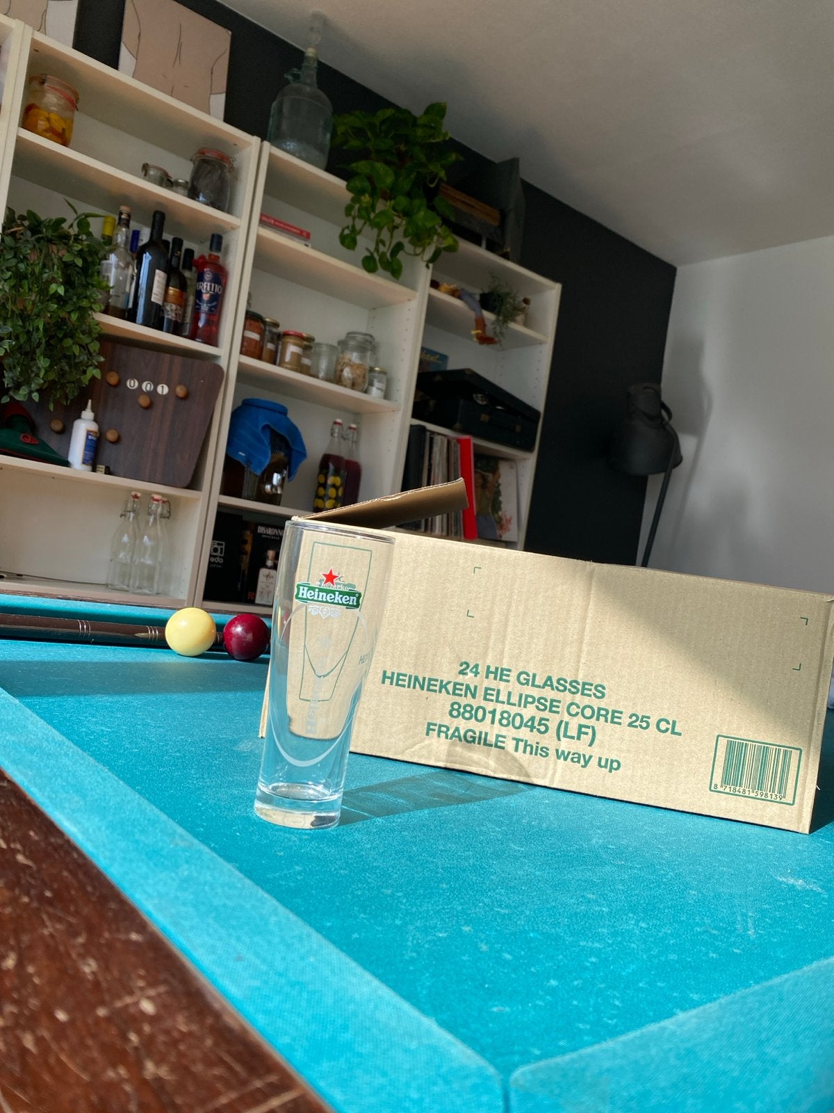 24 Nieuwe Heineken Ellipse Core Glazen 25 CL, Ophalen, Nieuw, Overige merken, Glas