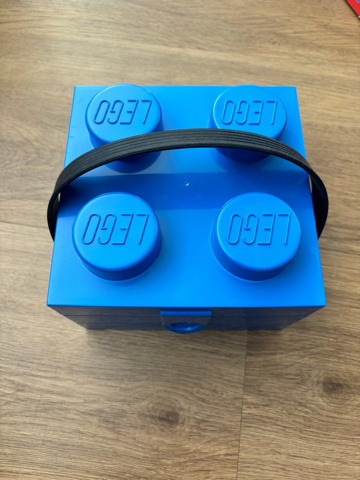 Blauwe Lego opbergdoos / lunchtrommel, Ophalen of Verzenden, Zo goed als nieuw, Accessoire, Lego