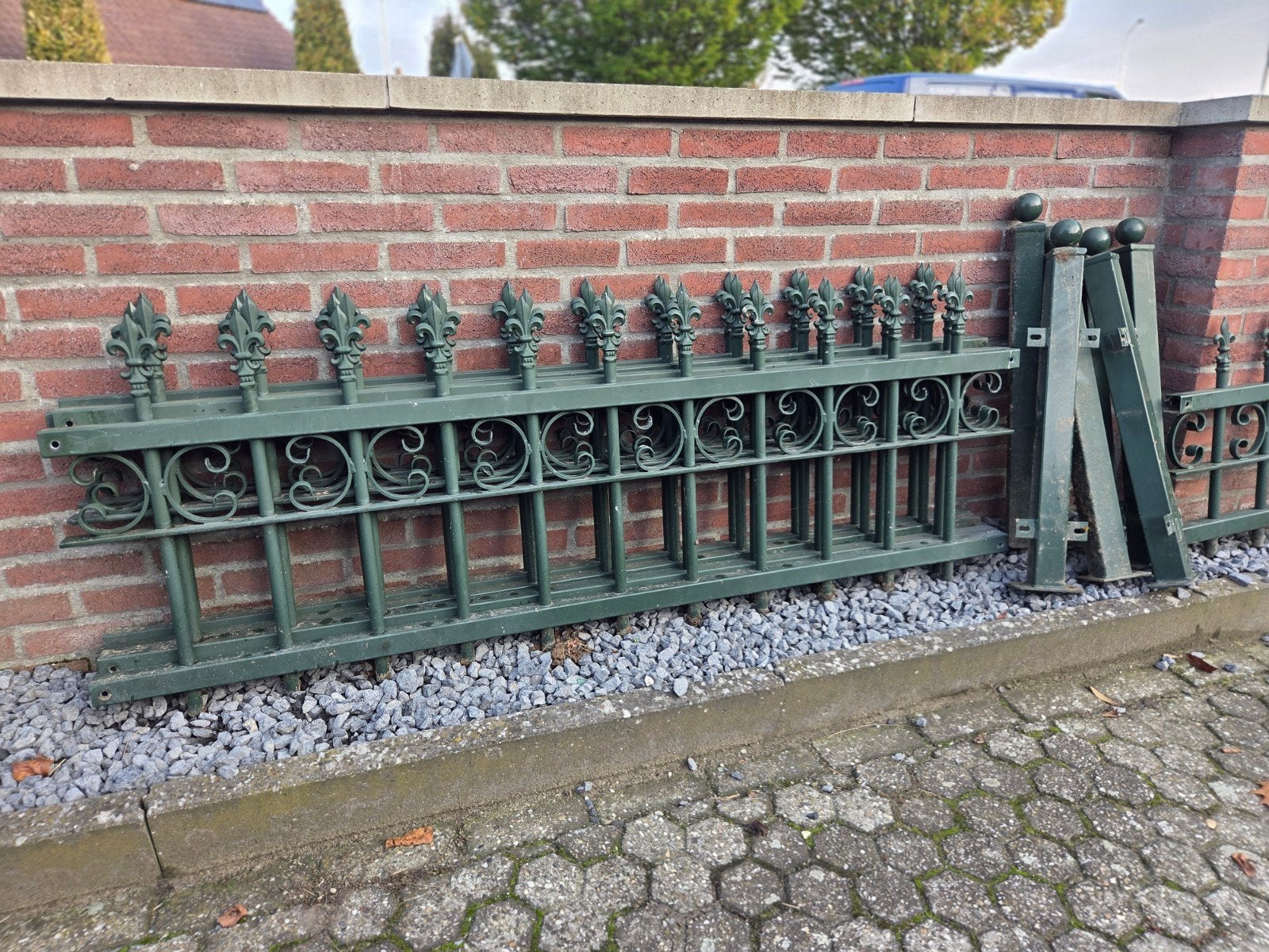 9 meter zeer mooi sierhek, Tuin en Terras, Ophalen, Zo goed als nieuw, IJzer, Sierhekwerk
