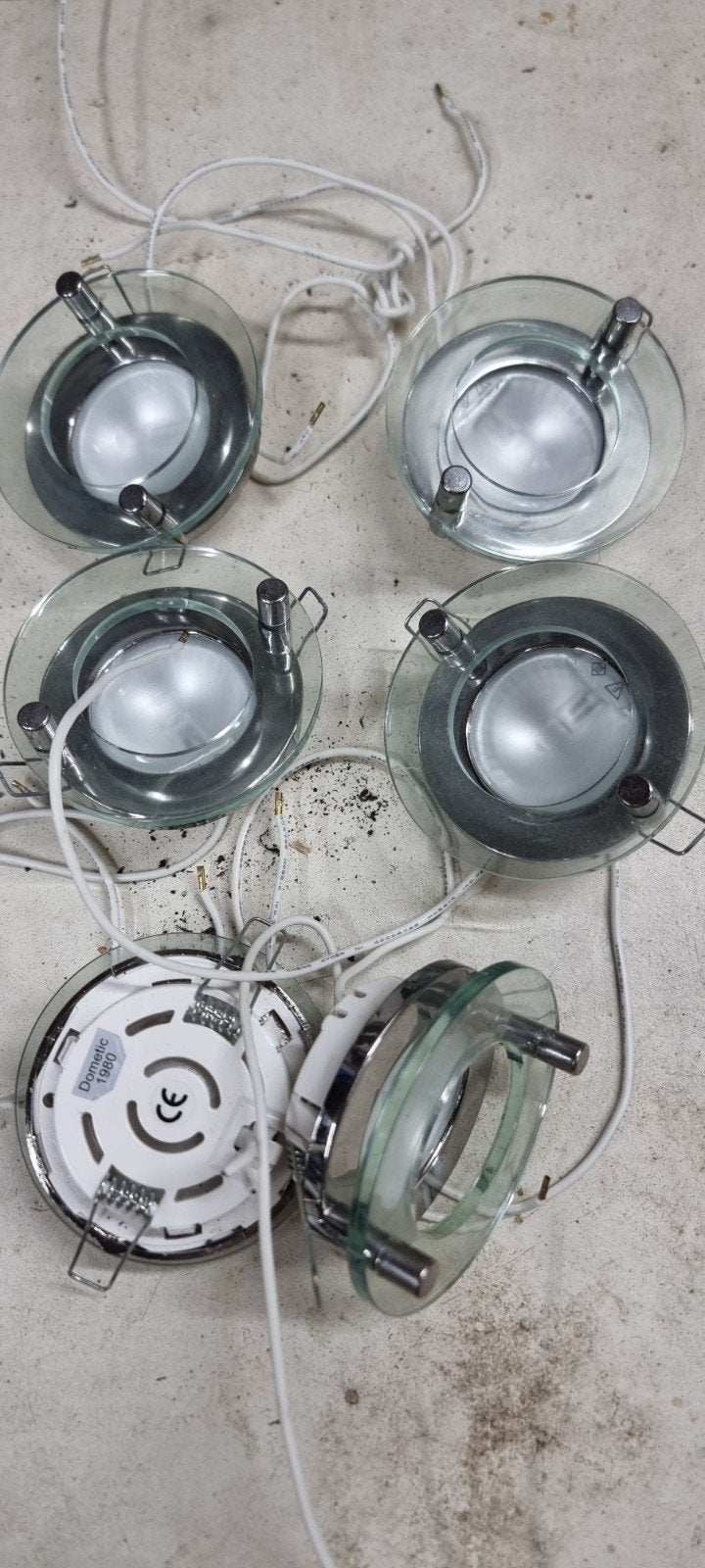 Set van 6 originele Knaus inbouwspots., Caravans en Kamperen, Caravan accessoires, Ophalen, Gebruikt