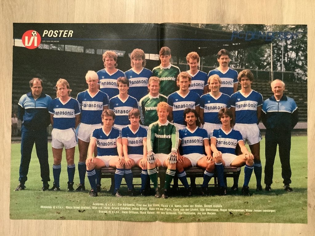 Poster FC Den Bosch Half Jaren 80, Verzamelen, Sportartikelen en Voetbal, Ophalen of Verzenden, Zo goed als nieuw, Overige binnenlandse clubs