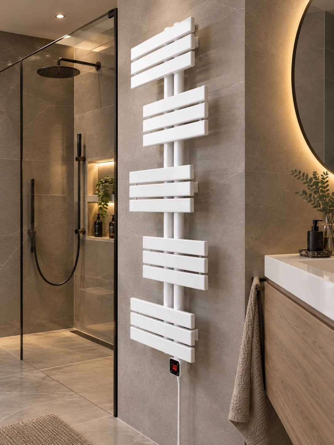 Elektrische Designradiator Wit 700W – Badkamer Radiator, Info@d-radiatoren.nl, Ophalen of Verzenden, 3124xg, Nieuw