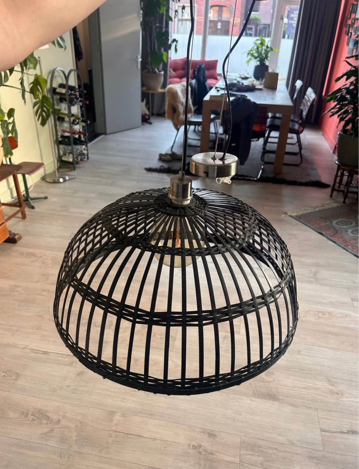 sfeer volle hanglamp, Ophalen of Verzenden, Zo goed als nieuw, Hanglamp