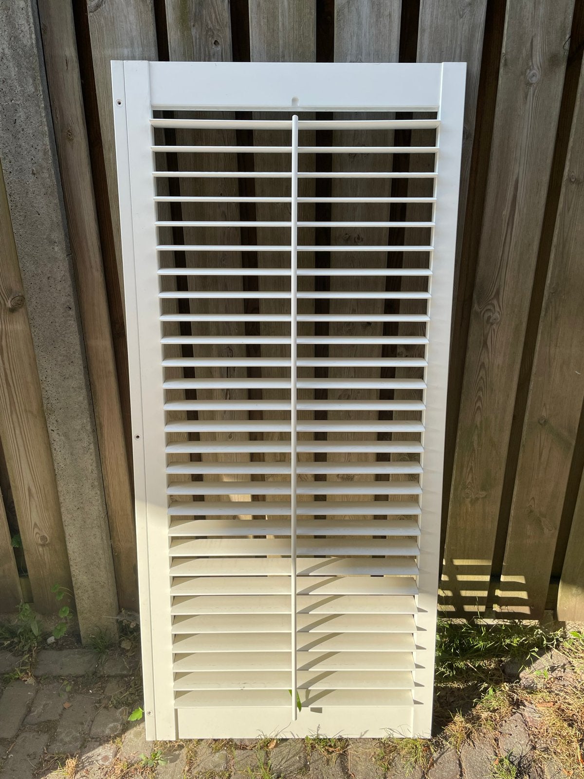 Witte Shutter Raambekleding 8 stuks - Zo goed als nieuw, Ophalen, Overige merken, Wit, Hout