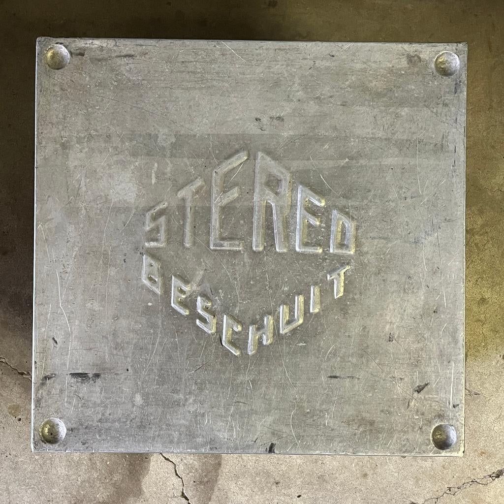 Groot fabrieksblik blik Stereo beschuit Rotterdam, Ophalen of Verzenden, Gebruikt, Overige, Overige merken
