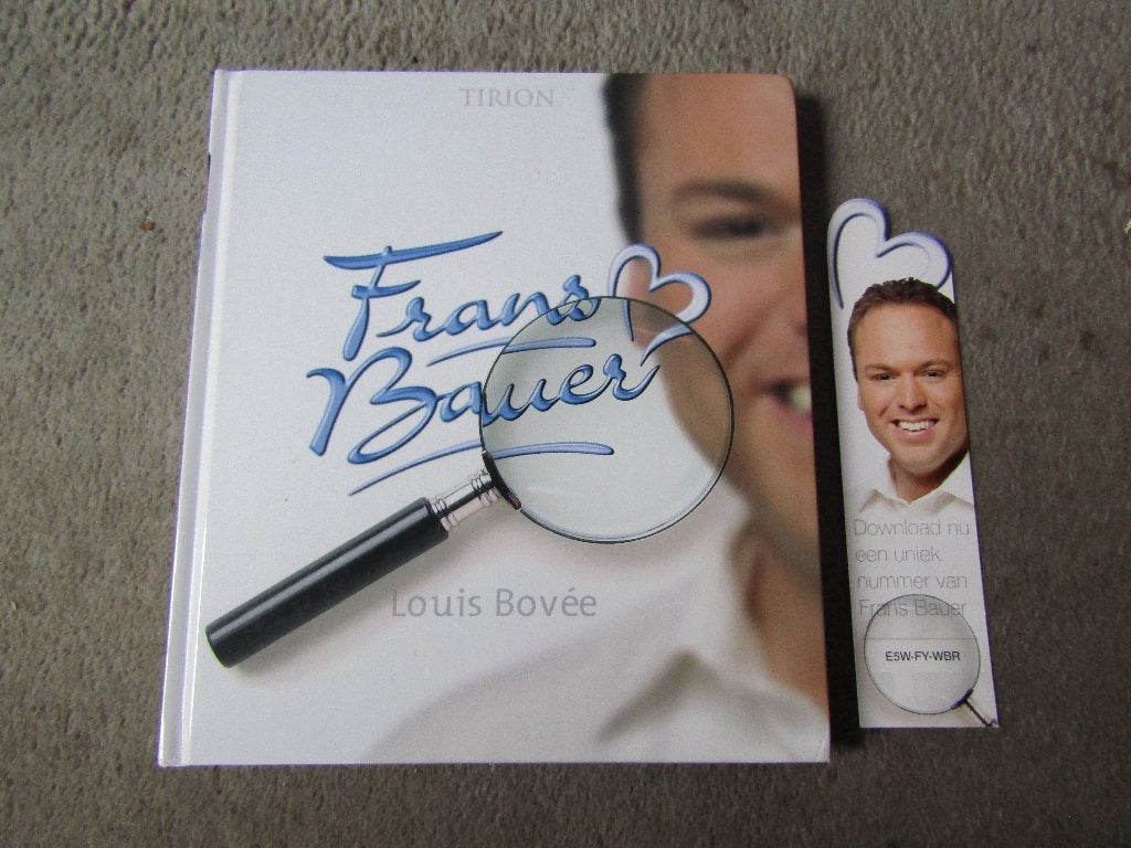 Boek: Frans Bauer, met boekenleger van Frans ALLEEN OPHALEN, Gelezen, Louise Bovee, Ophalen of Verzenden, Film, Tv en Media
