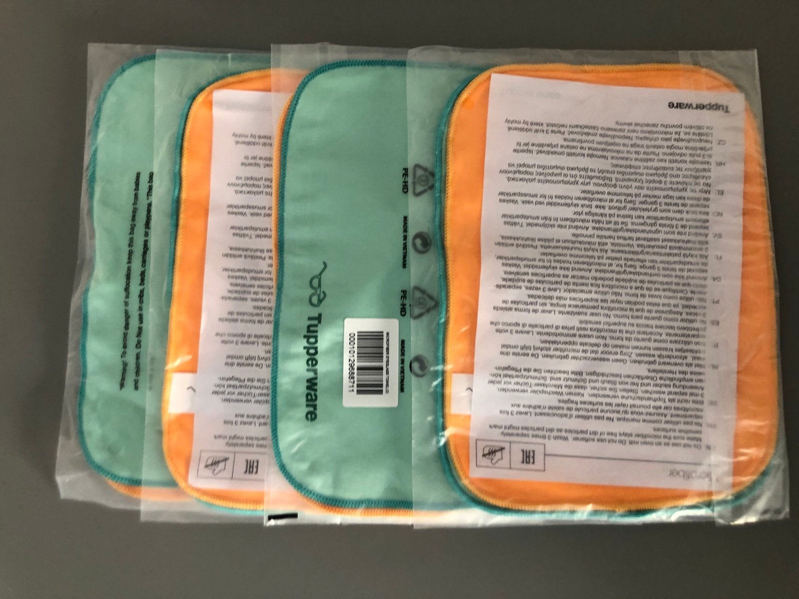 Tupperware brillendoekjes - nieuw (2 stuks), Ophalen of Verzenden, Nieuw, Groen, Overige typen