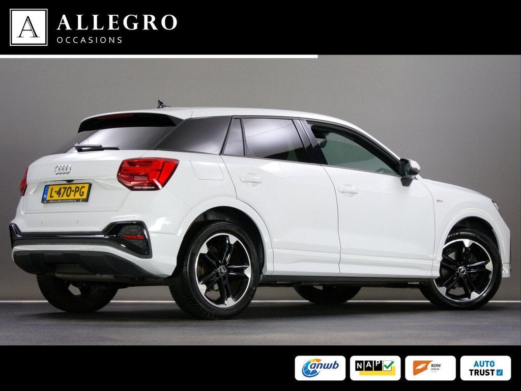 Audi Q2 35 TFSI S-Line Edition (SFEERVERLICHTING, CAMERA, AP, Auto's, Audi, 150 pk, Leder en Stof, Wit, Origineel Nederlands