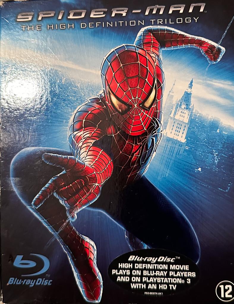 Spider-Man The high   Definition trilogy  Blu - Ray DVD 4 di, Verzenden, Zo goed als nieuw, Actie