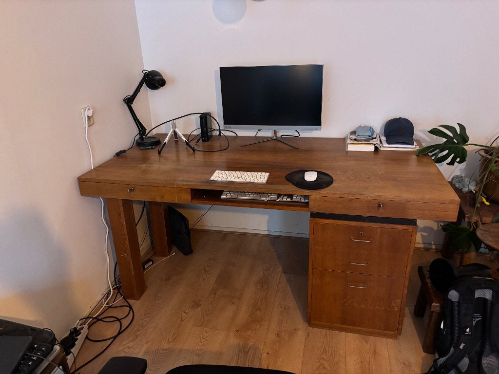 Bureau, Huis en Inrichting, Bureaus, Ophalen, 90 cm, Gebruikt, 175 cm
