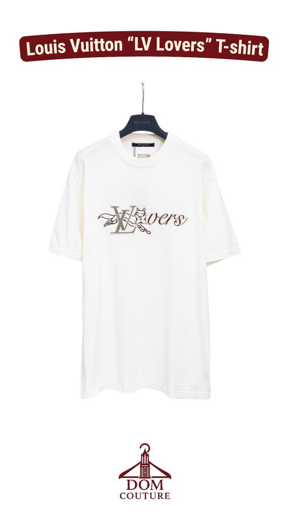 Louis Vuitton “LV Lovers” T-shirt cotton silk mix Maat XS-L, Kleding | Heren, Ophalen of Verzenden