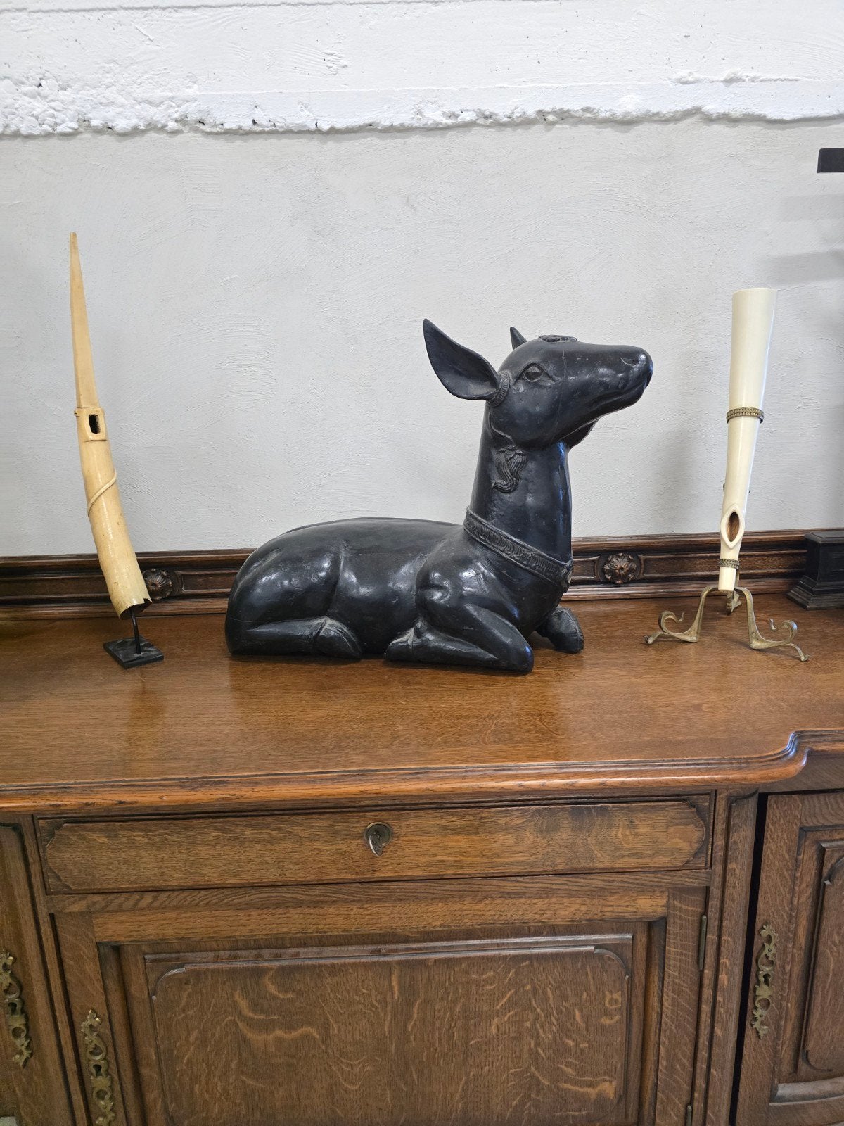 perzisch of arabisch antiek beeld (hout), Antiek en Kunst, Ophalen, Hout, Beeld