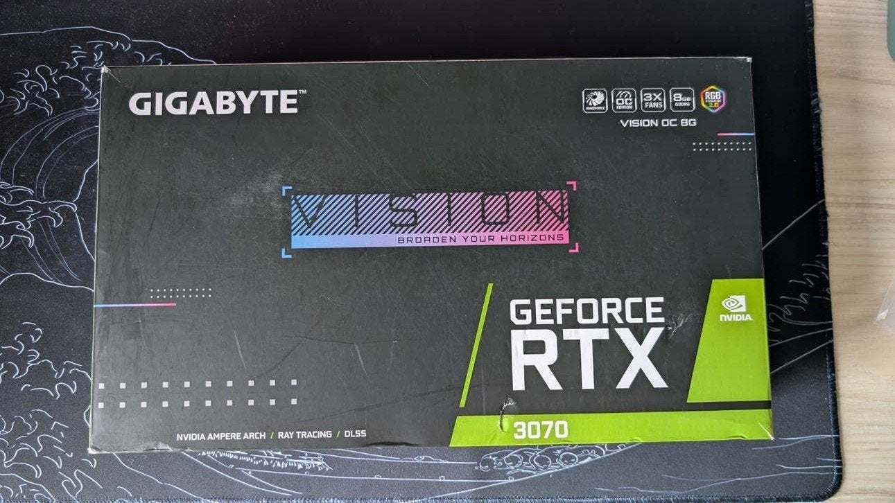 Gigabyte RTX 3070 VISION OC (8G) Grafische Kaart, Computers en Software, GDDR6, PCI-Express 4, Ophalen of Verzenden, Zo goed als nieuw