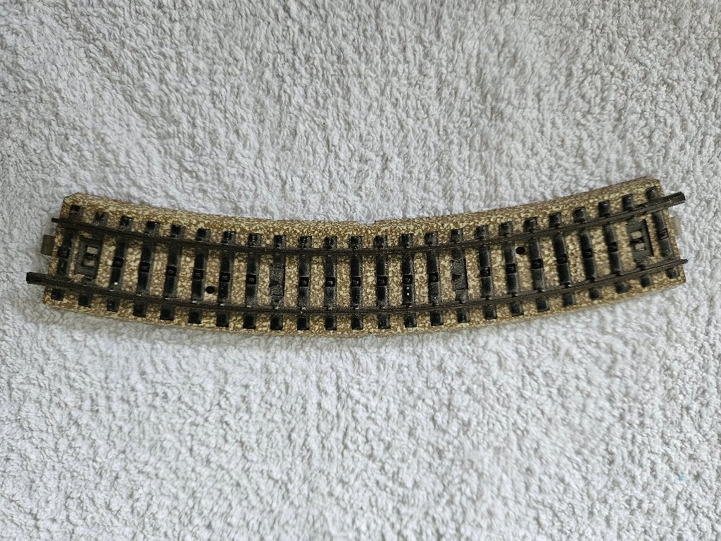 Märklin 10 st. gebogen rails voor modelspoorbaan 5100 M 1/1, Wisselstroom, Gebruikt, Rails, Ophalen of Verzenden