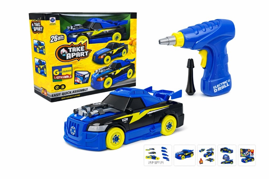Auto Reparatie Speelset - Raceauto speelgoed GRATIS VERZ, Ophalen of Verzenden, Nieuw, Bouwen, Met geluid