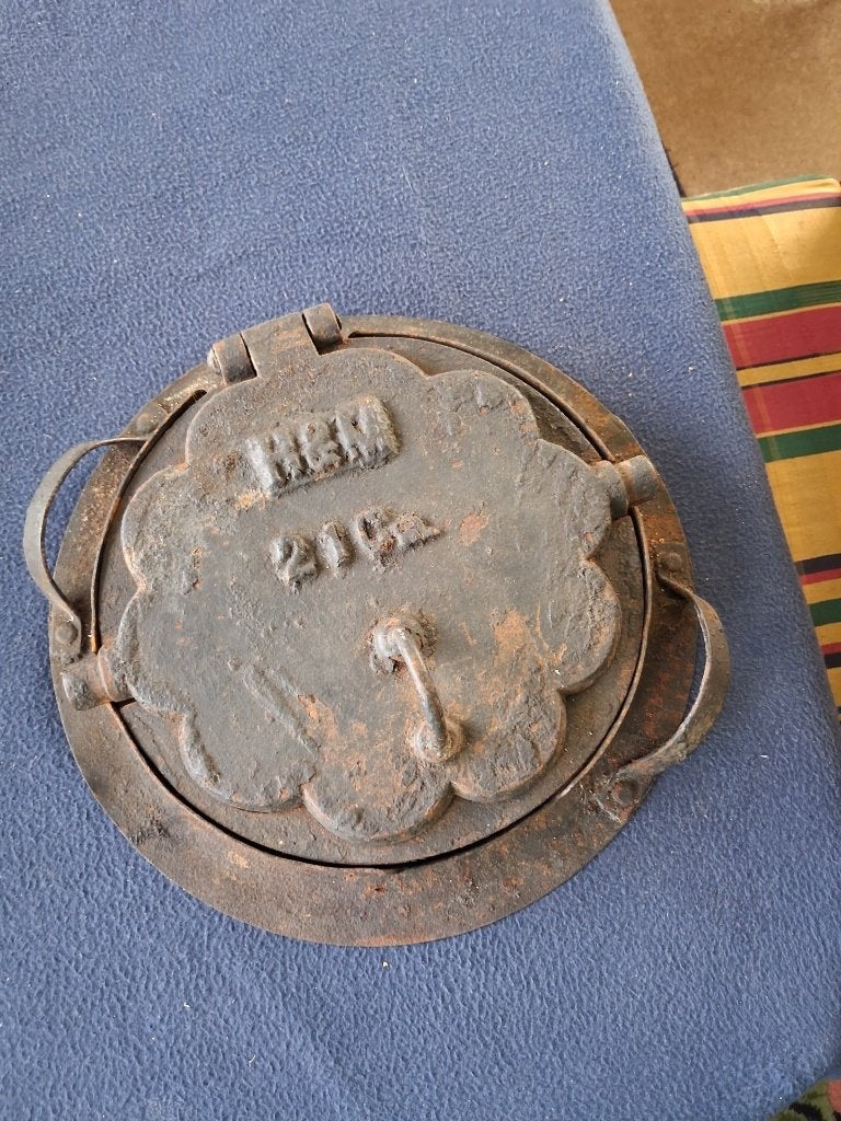 wafelijzer antiek, Ophalen