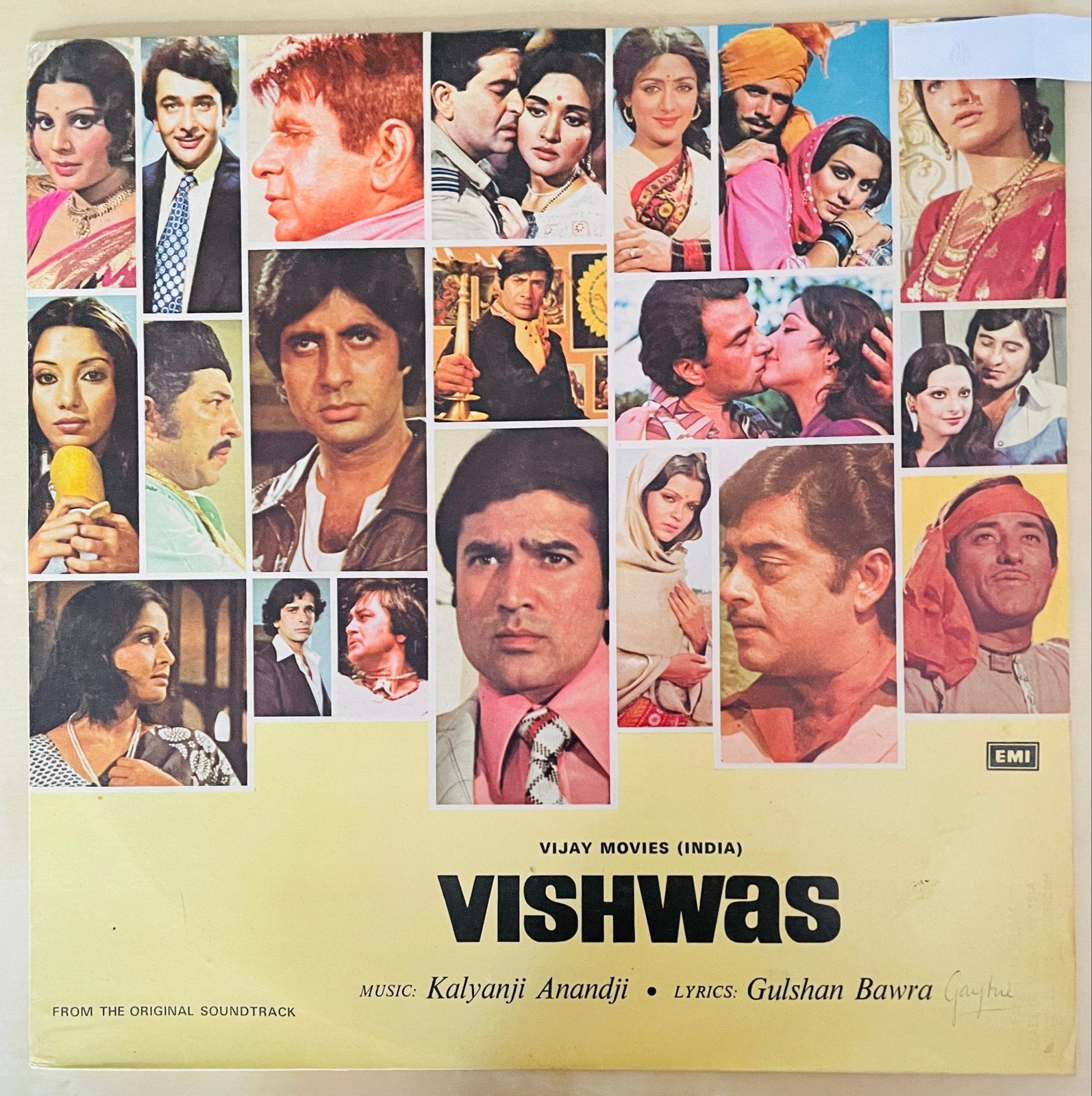 Vishwas - Originele Soundtrack LP (Bollywood, Indiaas), Cd's en Dvd's, LP, Ophalen of Verzenden, Zo goed als nieuw, 12 inch