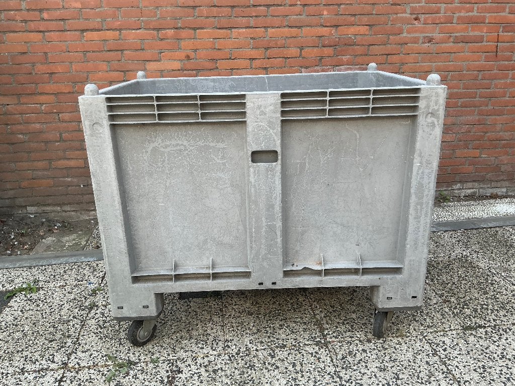Palletbox op wielen, Doe-het-zelf en Verbouw, Kratten en Dozen, Ophalen, Gebruikt, 100 cm of meer, 60 cm of meer