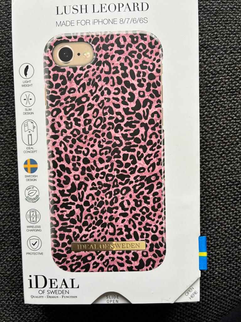 Back cover iPhone panterprint roze, Telecommunicatie, Mobiele telefoons | Hoesjes en Frontjes | Apple iPhone, Kunststof, IPhone 8
