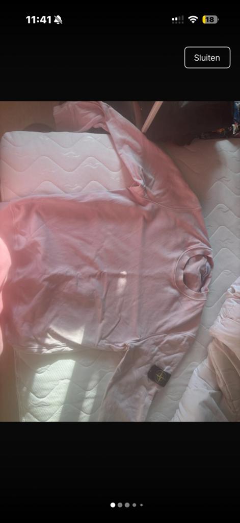 Stone island trui, Kleding | Heren, Truien en Vesten, Ophalen, Gedragen, Maat 52/54 (L), Roze
