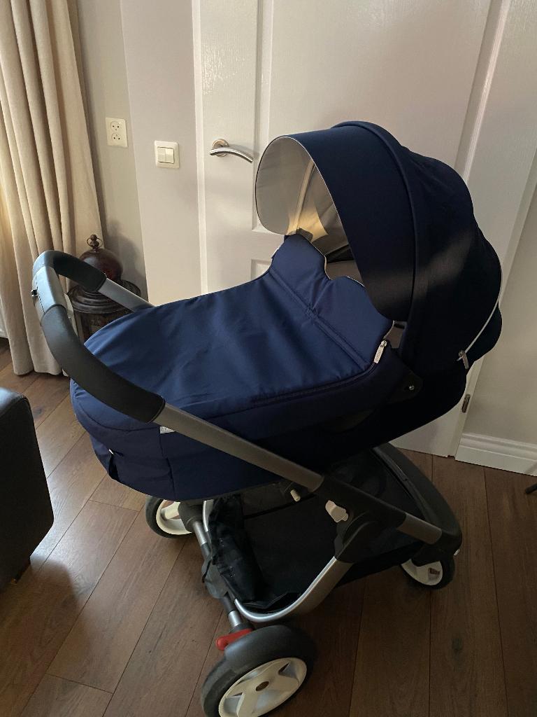 Stokke kinderwagen, Zo goed als nieuw, Verstelbare duwstang, Ophalen, Kinderwagen