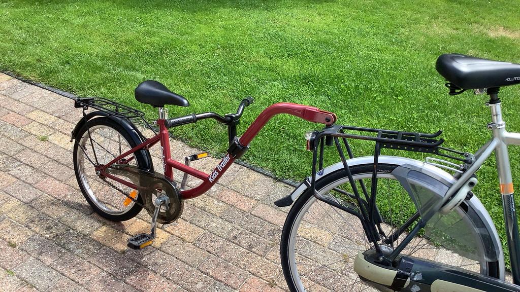 Kids Trailer Aanhangfiets - Rood, Fietsen en Brommers, Ophalen, Gebruikt, Aanhangfiets, Minder dan 20 kg