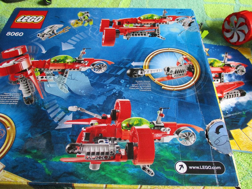 lego Atlantis Set 8060 Typhoon Turbo Sub, Ophalen of Verzenden, Gebruikt, Complete set, Lego