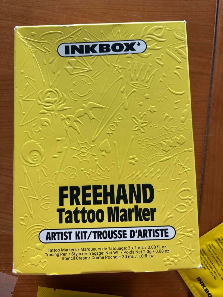 INKBOX FREEHAND Tattoo Marker Artist Kit - Nieuw, Ophalen of Verzenden, Zo goed als nieuw