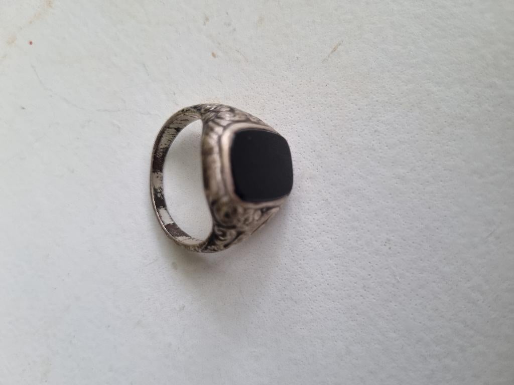 zilveren zegelring, 20 of groter, Heer, Ophalen of Verzenden, Zo goed als nieuw