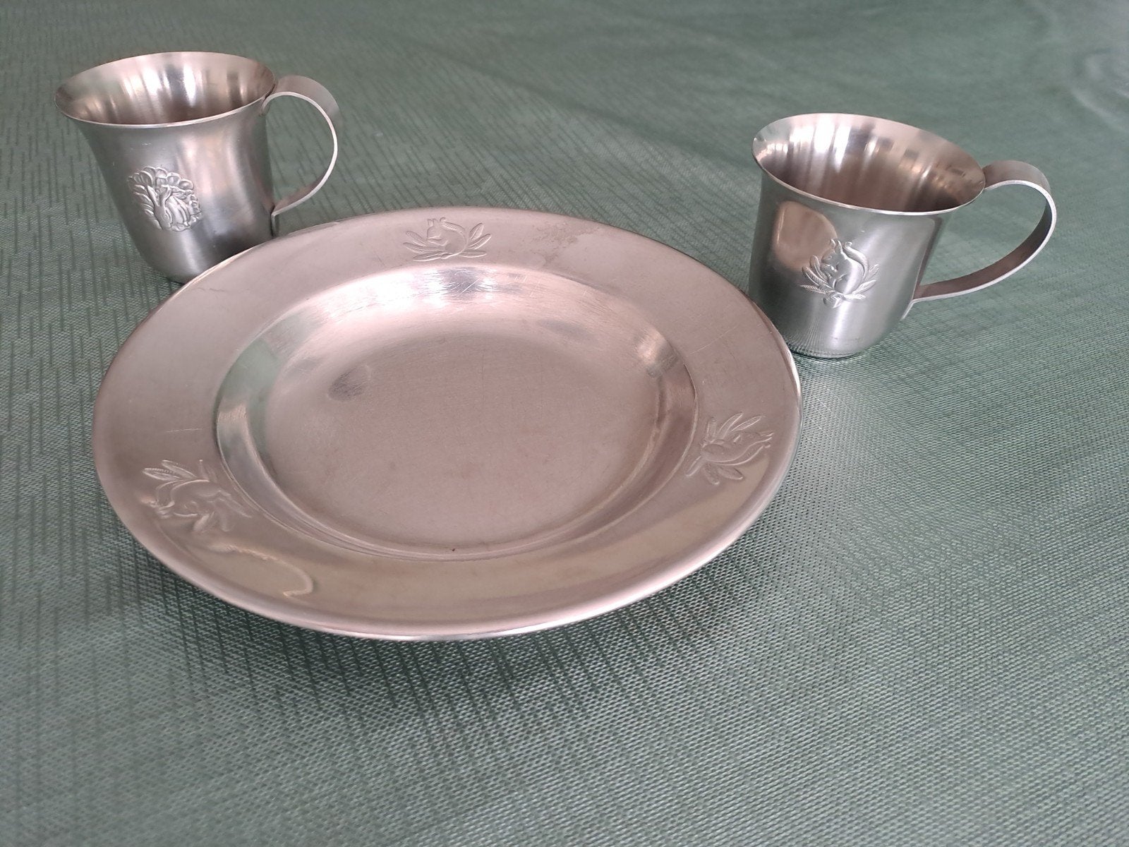 metalen kinderservies van gero zimelta., Ophalen