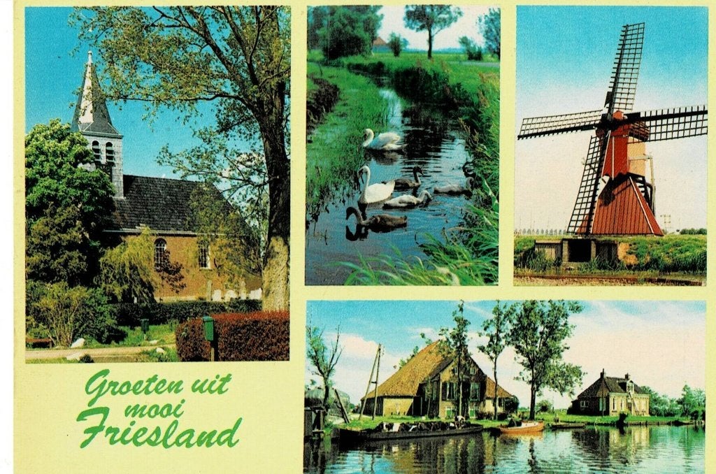 Friesland, Ophalen of Verzenden, 1960 tot 1980, Ongelopen, Friesland