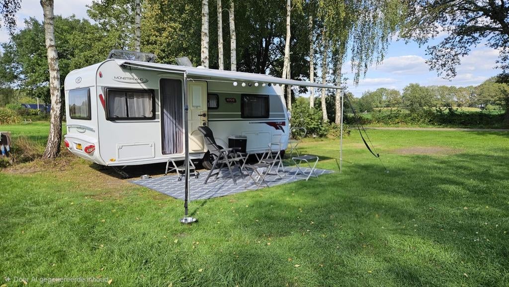 Lmc musica 470 E/lengte bedden, mover, luifel en voortent, Caravans en Kamperen, Rondzit, Kachel, Particulier, Tot en met 4