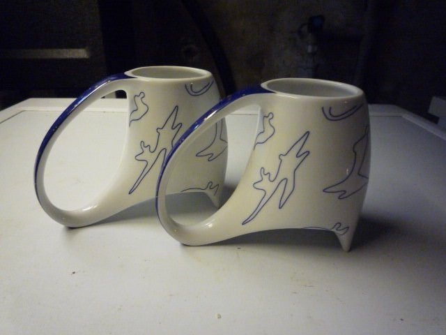 2 x design beker Dutch Delft corry Ammerlaan Artihove, Ophalen of Verzenden