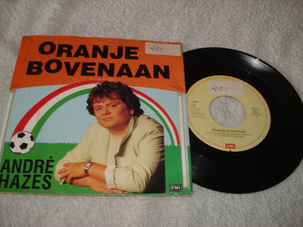 Andre Hazes   Oranje Bovenaan     Orgineel, Fotohoes, Ophalen of Verzenden, Zo goed als nieuw, Nederlandstalig