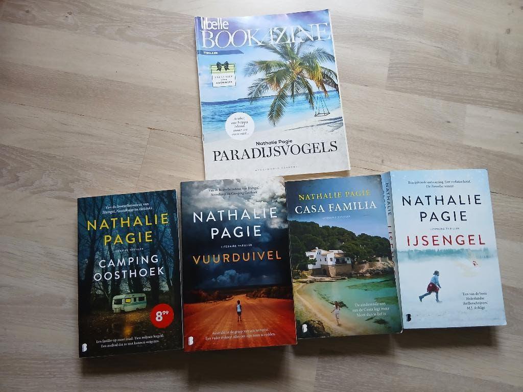 NATHALIE PAGIE boeken 5x, Boeken, Thrillers, Ophalen of Verzenden