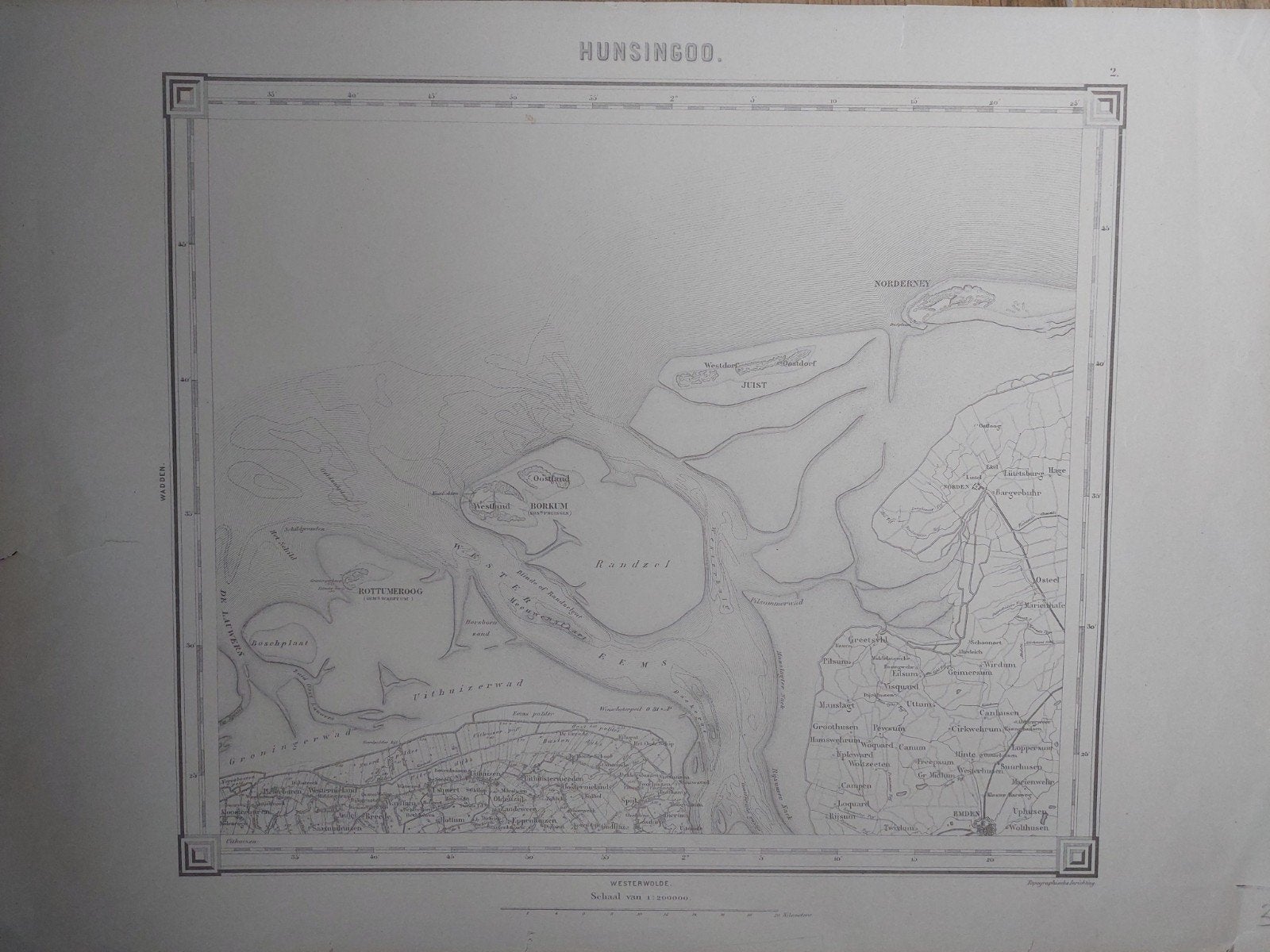 2 / Plattegrond Hunsigoo Groningen uit ca 1906, Antiek en Kunst, 28 cm, Cartografie, Ophalen of Verzenden, 31 cm