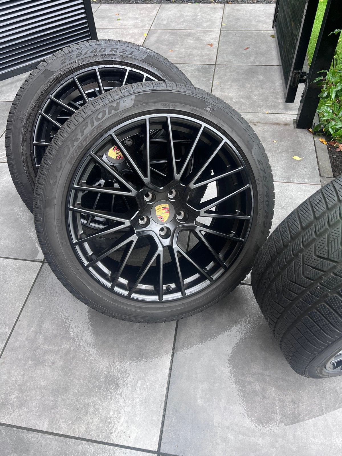 Porsche velgen met winterbanden, Auto-onderdelen, Ophalen, Winterbanden, Velg(en)