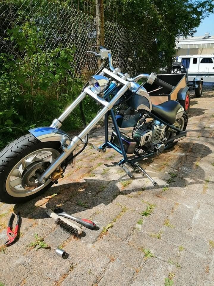 Mini bike met bosmaaiermotor - opknapper, Ophalen, Gebruikt, Overige typen
