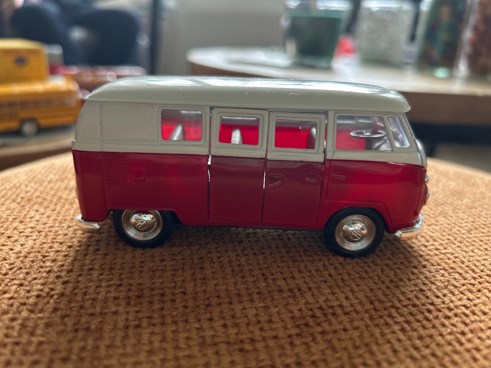 Volkswagen T1 Bus Modelauto Rood/Wit, Ophalen of Verzenden, Zo goed als nieuw, Overige typen