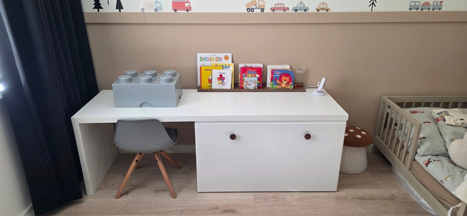 IKEA Småstad bureau met lade - 160x50x54 cm, Ophalen, Met lades, Gebruikt, IKEA