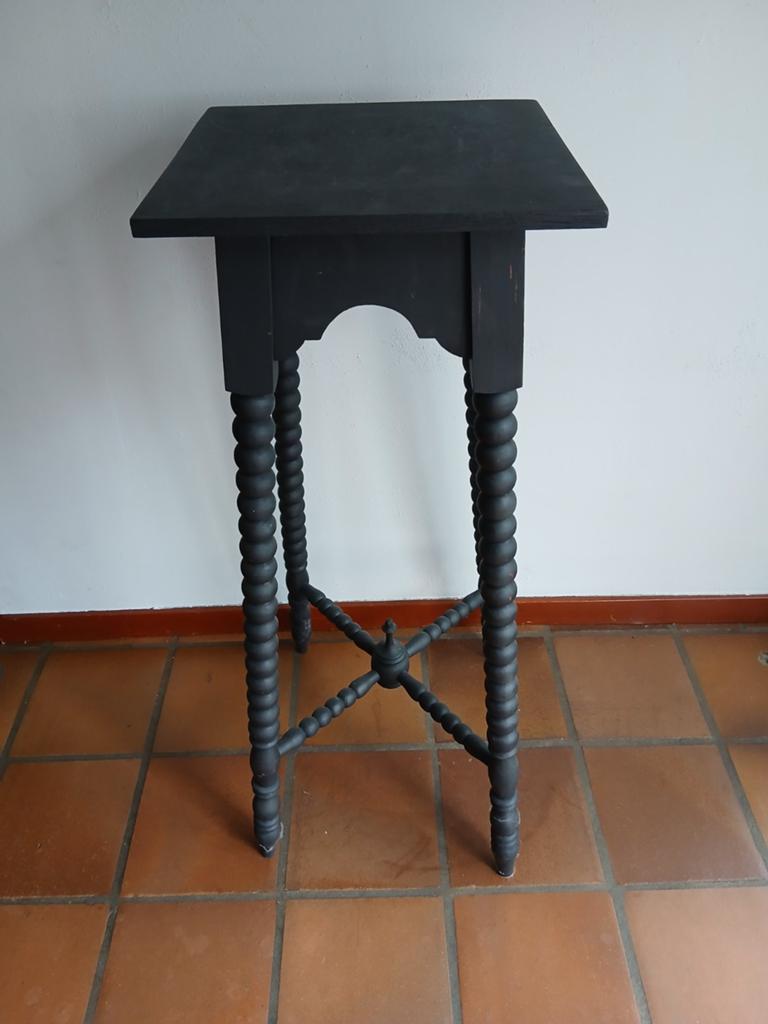 Antieke Bobbin Plantentafel, Ophalen, Gebruikt, Antieke Bobbin Plantentafel, Vierkant