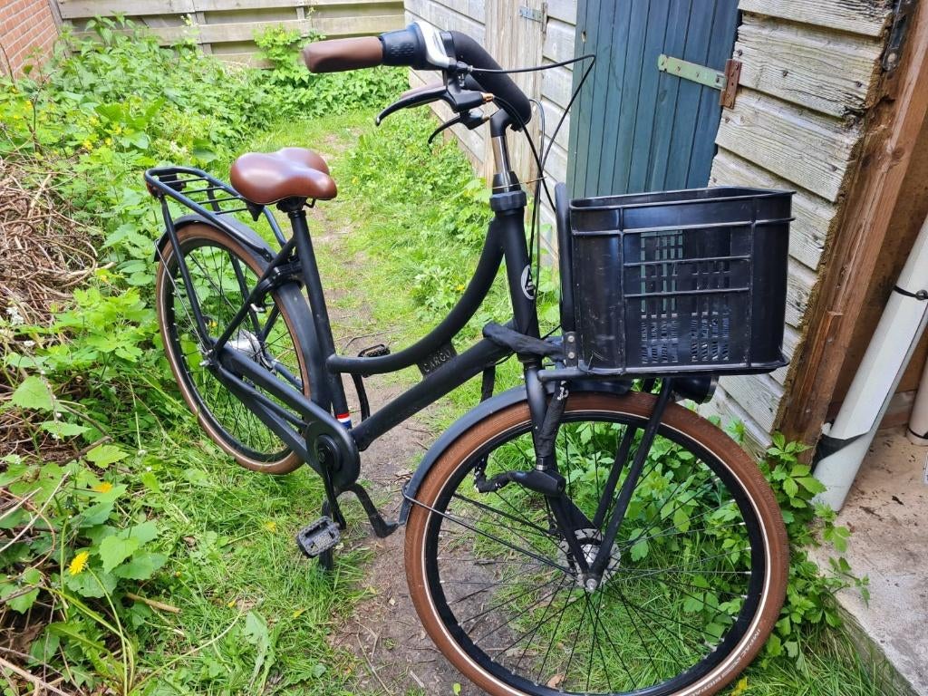 Fiets Avalon Cargo Zwart, Fietsen en Brommers, Fietsen | Dames | Damesfietsen, Schijfrem, Ophalen, Overige merken, 53 tot 56 cm